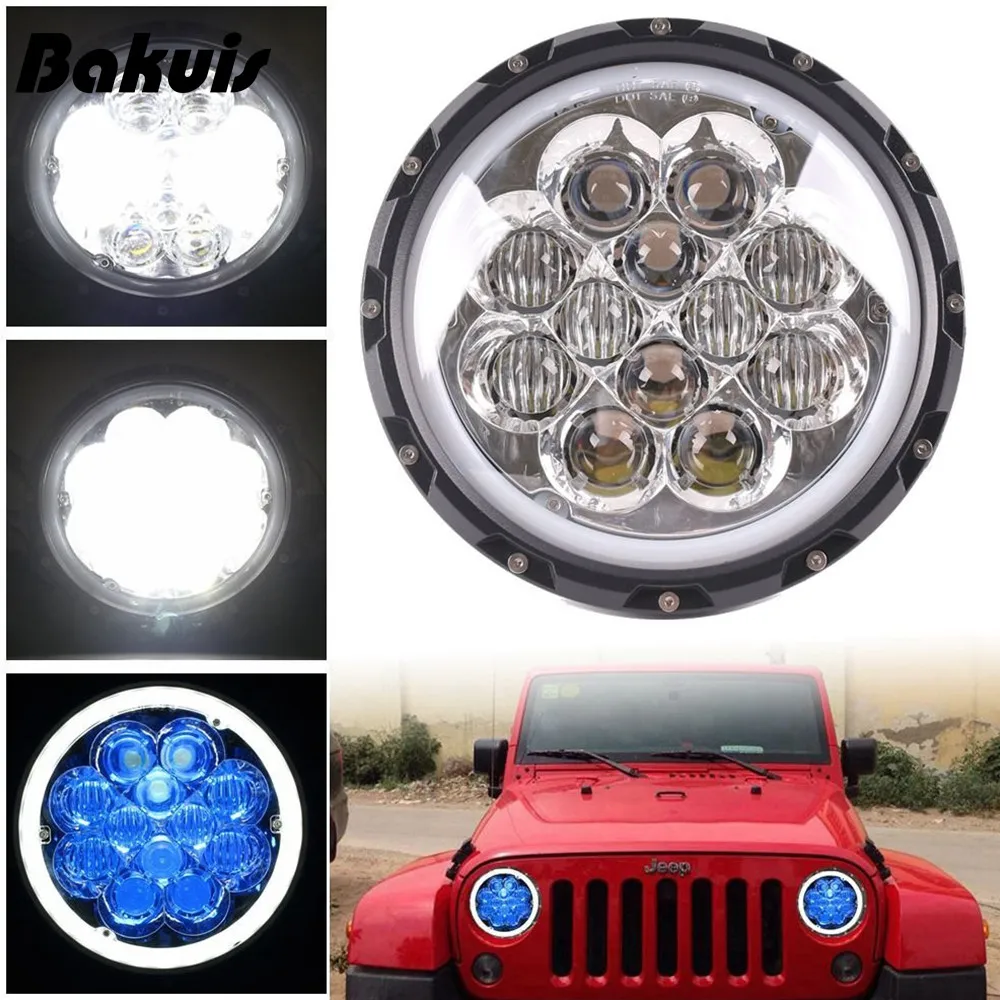 Bakuis 4X4 внедорожные аксессуары 5D 60 Вт белый/синий Halo 7 дюймов круглые Автомобильные