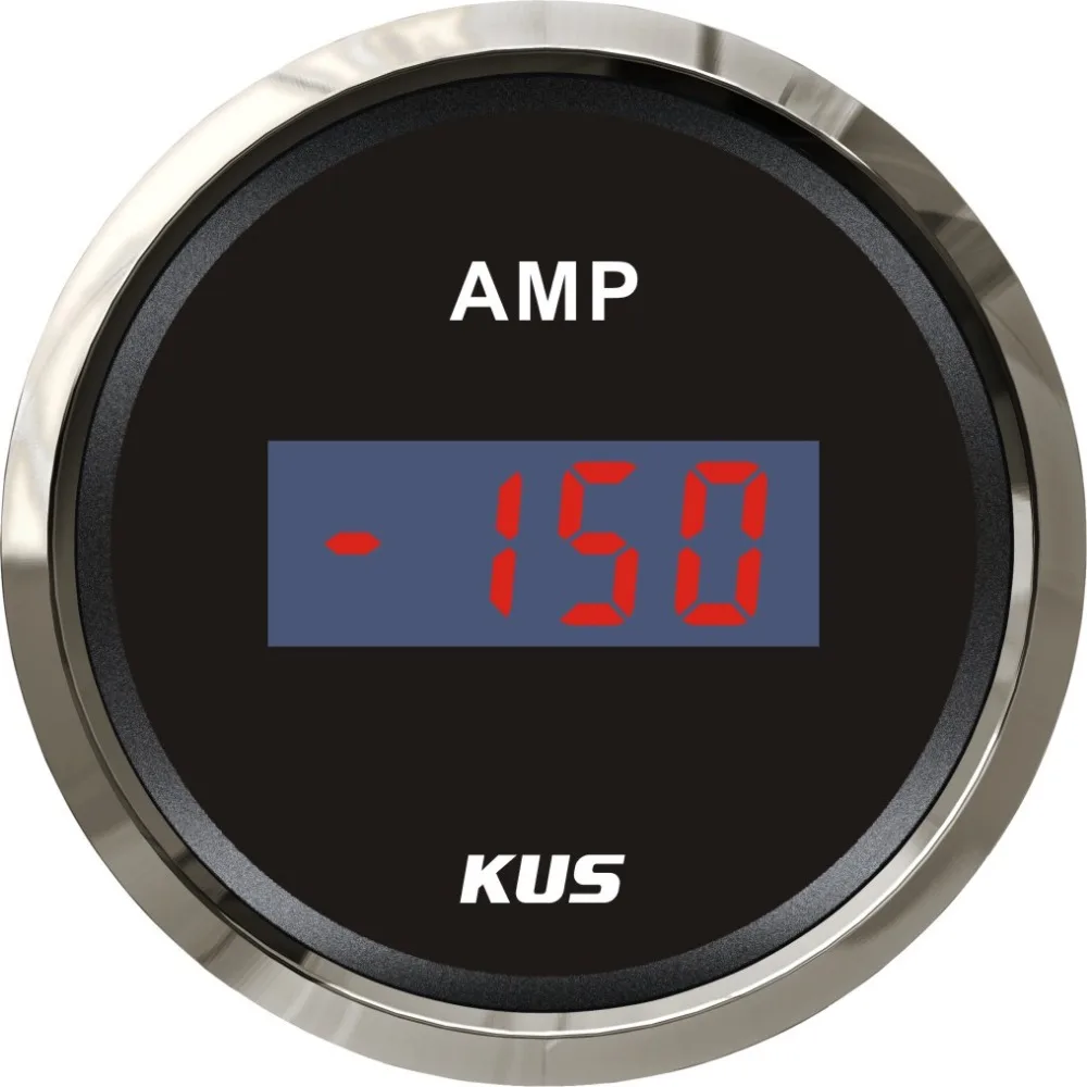 Новый Амперметр KUS 52 мм +/ 150A с датчиком тока подходит для автомобиля лодки