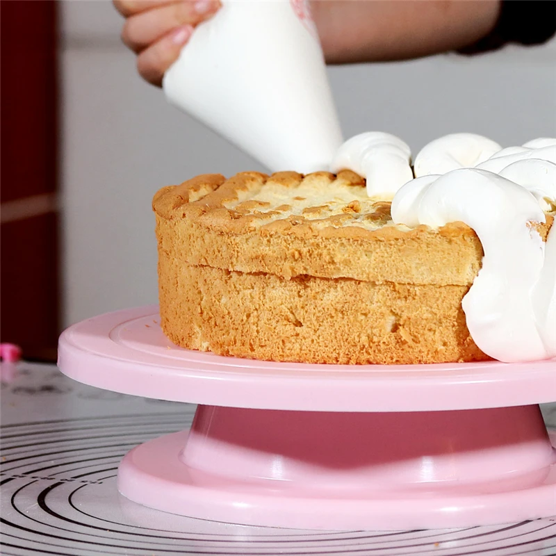 Aomily пластиковый поднос для украшения торта 28 см с весами розовый цвет | Дом и сад