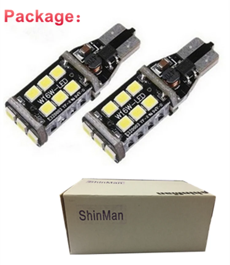 Shinman 4 шт. задняя Поворотная сигнальная лампа для audi tt mk2 8j 2006- Canbus без ошибок T15 W16W 921 Автомобильный светодиодный фонарь