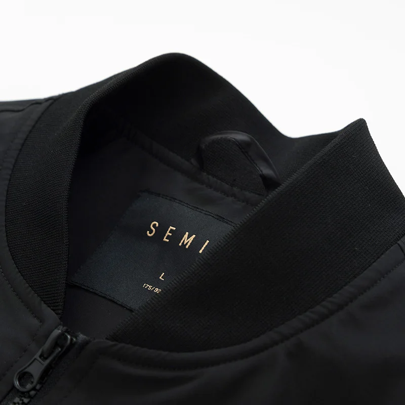 Куртка SEMIR мужская бейсбольная Бомбер С язычком спортивная куртка на молнии с