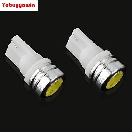 

10pcs Bright White T10 Wedge 1W LED Light Bulbs For License Plate Interior Dome Map Door Courtesy Light