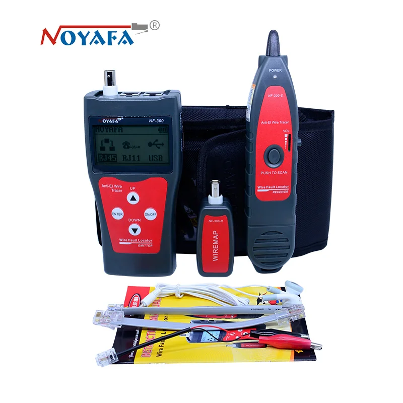NOFAYA NF-300 Lan тестер RJ45 ЖК-кабель тестер мониторинг сети провода трекер без помех NF_300
