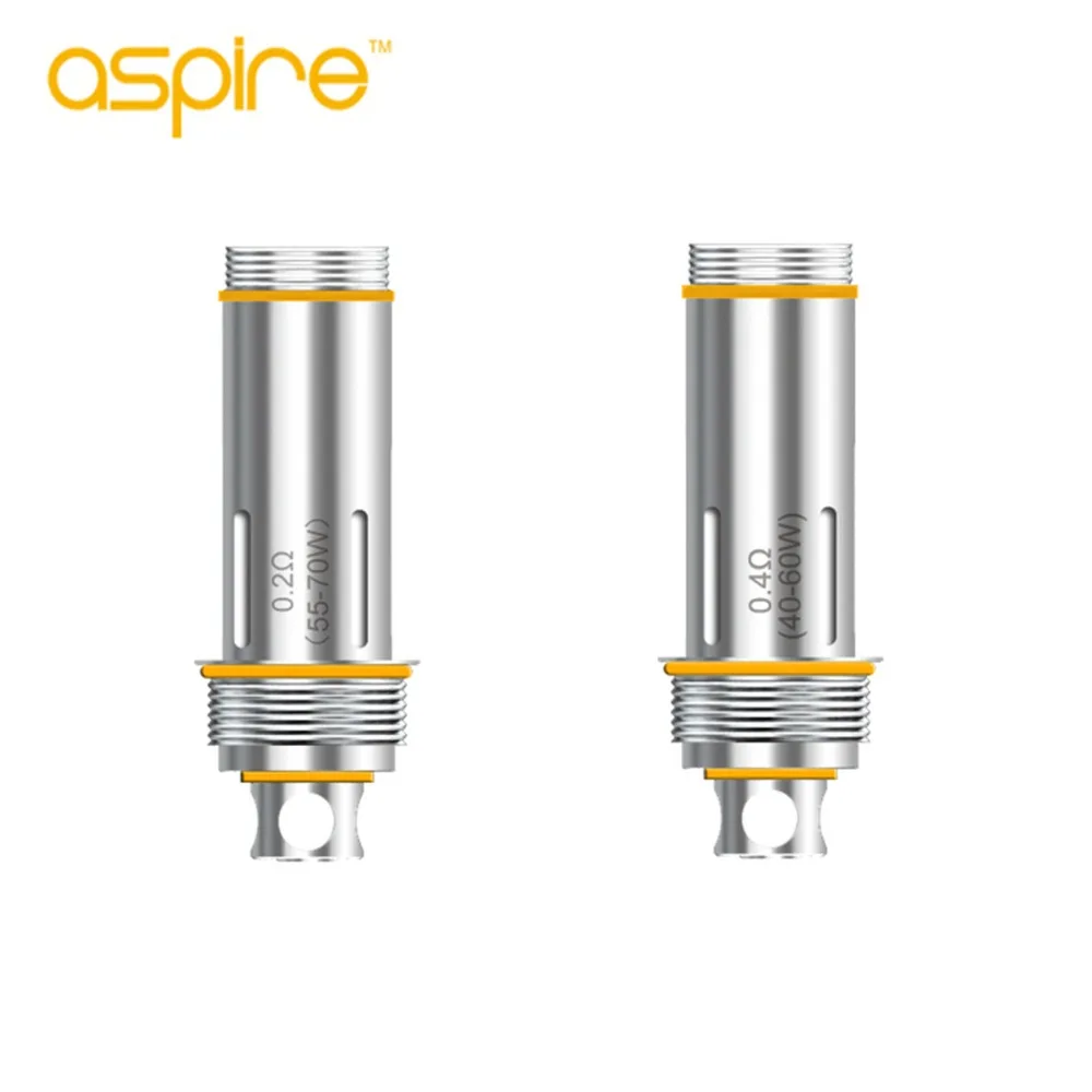 Оригинал Aspire Cleito Бак Катушки Core 0.2ohm 0.4ohm E Cigerette Electrunic Dripka Vap Испаритель Субтанке