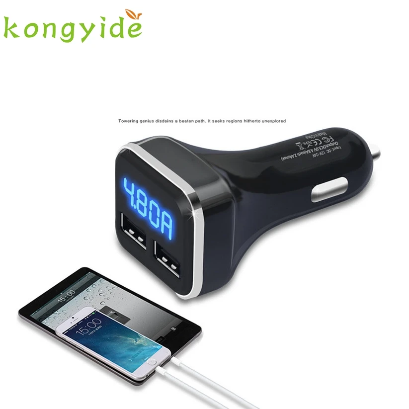 Автомобильный Стайлинг kongyide Quick Charge Dual USB Smart автомобильное зарядное устройство