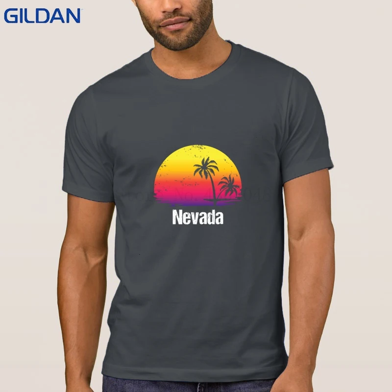 Юмор летние каникулы Nevada футболка одноцветное Цвет Camiseta для Для мужчин веселый