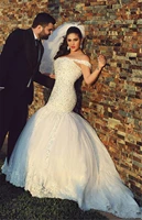 charming off the shoulder lace appliques wedding gowns with crystals and pearls tulle puffy vintage bridal gowns 2022