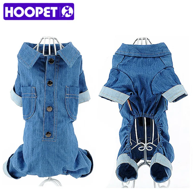 HOOPET Pet Малый кошка и собака синие джинсы куртка Комбинезоны для женщин Одежда