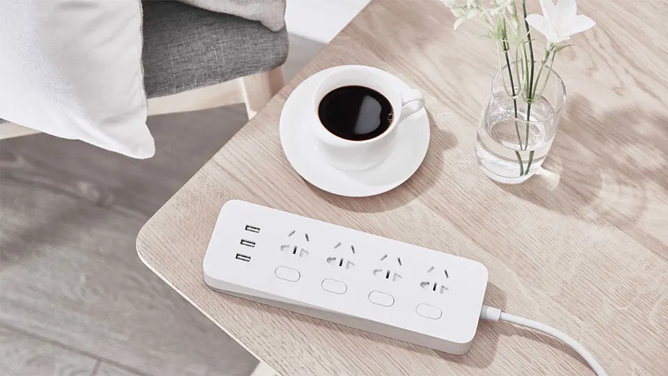 Оригинальная розетка Xiaomi с 4 портами, 4 переключателя управления, 3 разъема USB, быстрая зарядка, 2,0, удлинитель, безопасная дверь