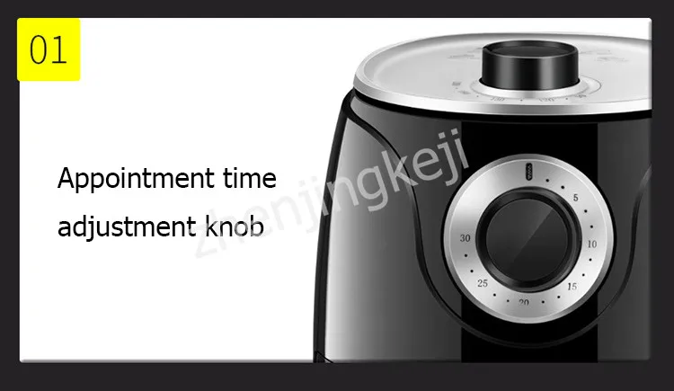 High Capacity Household Intelligent Air Fryer Smoke-free Electric Fryer Fries Machine 2.6L Multifunction Low Fat Non-stick Pan