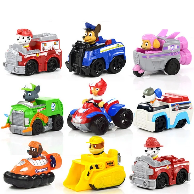 Paw Patrol Genuine Dog Puppy car Patrulla Canina toys Action Figures Model Toy Chase Marshall Ryder Vehicle Car Kids | Игрушки и хобби