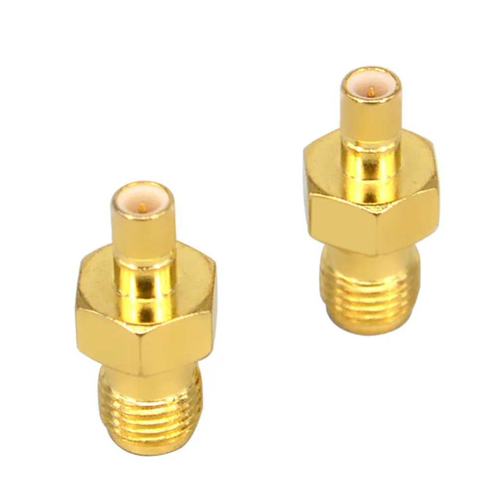 2 шт. коаксиальный переходник SMA female to SMB male RF коннектор прямой латунный