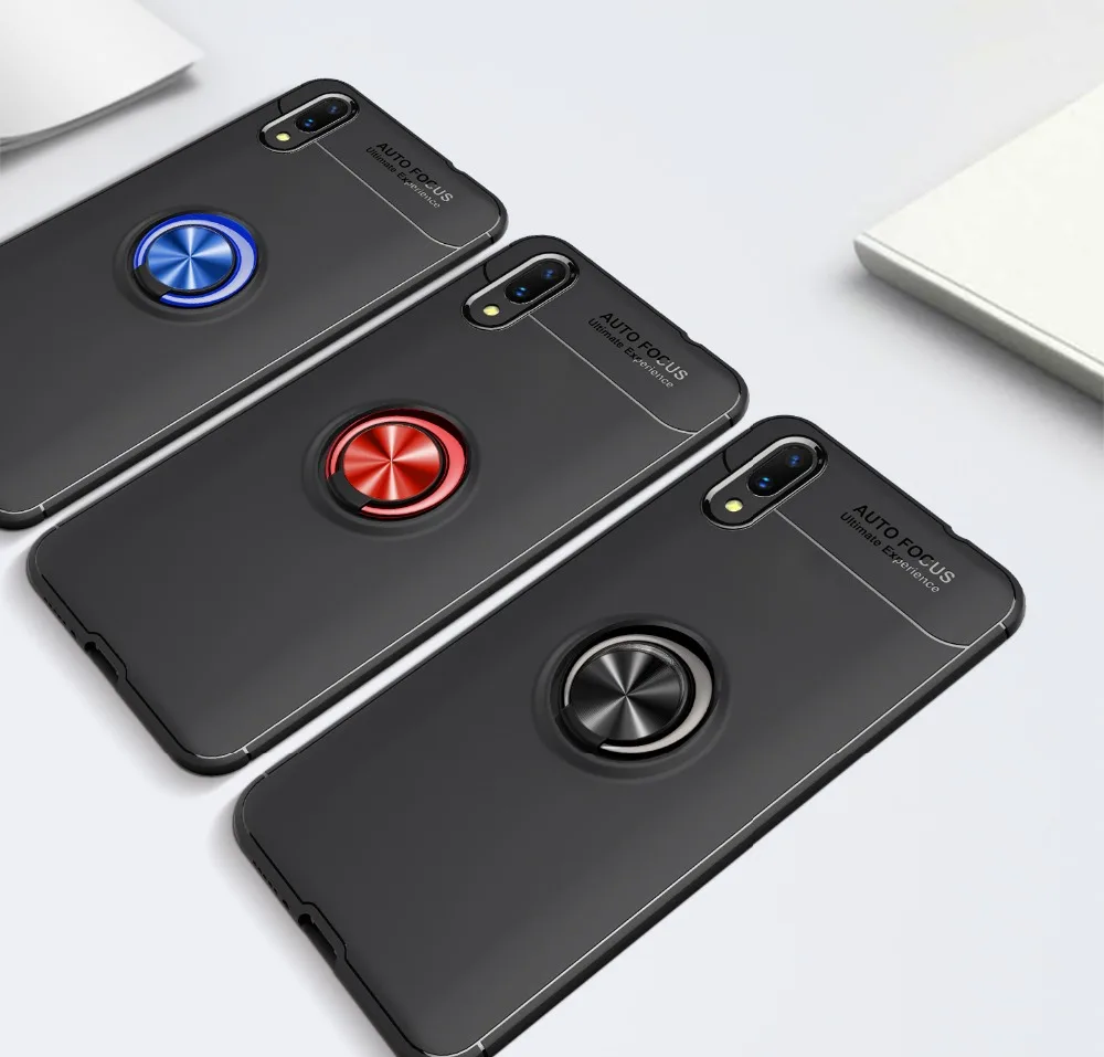 UTOPER ЧЕХОЛ ДЛЯ Vivo V9 X21 UD случае Скрытая кольцо Couqe для естественных Y85 Автомобильный