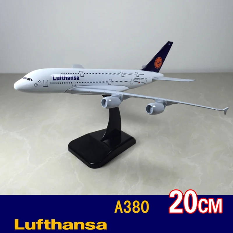 20 см металлическая модель самолета SAS Северная Европа Lufthasan A380 Британский Египет