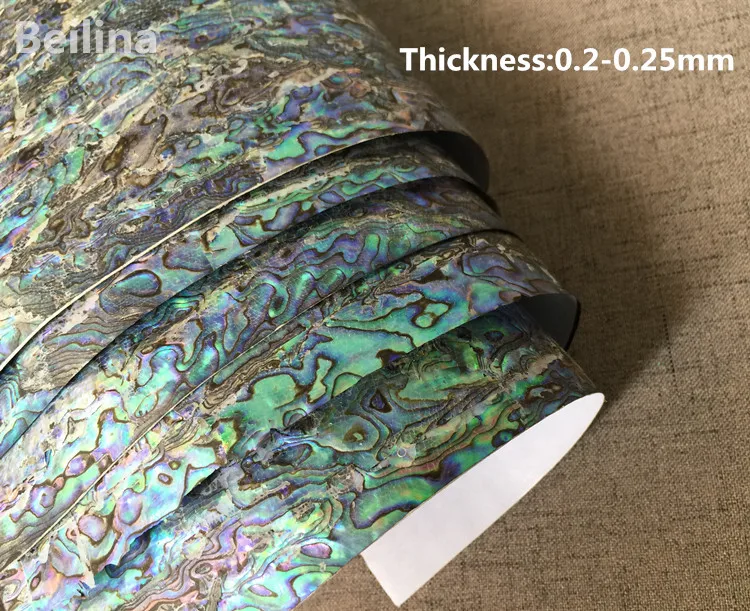 Гибкий ламинат из перламутрового ламината Новой Зеландии abalone paua shell, листовой шпон, самоклеящаяся наклейка, размер 140 мм/мм