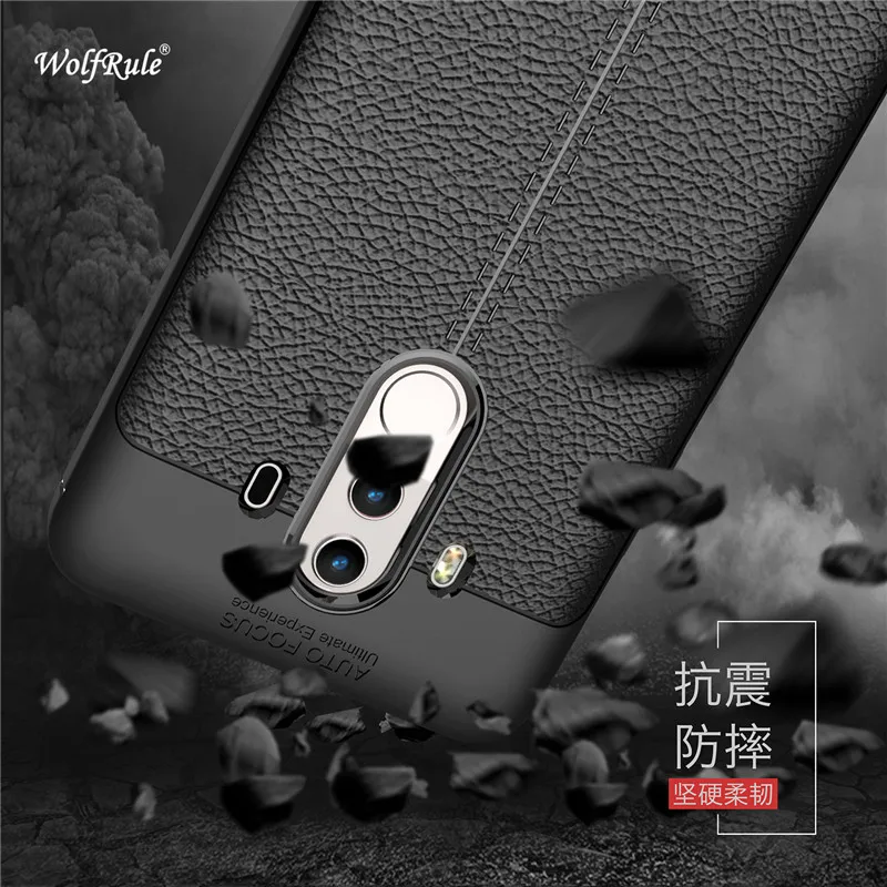 

Чехол WolfRule Huawei Mate 10 Pro, противоударный Роскошный кожаный чехол из ТПУ для Huawei Mate 10 Pro, чехлы для телефонов Mate 10 Pro]