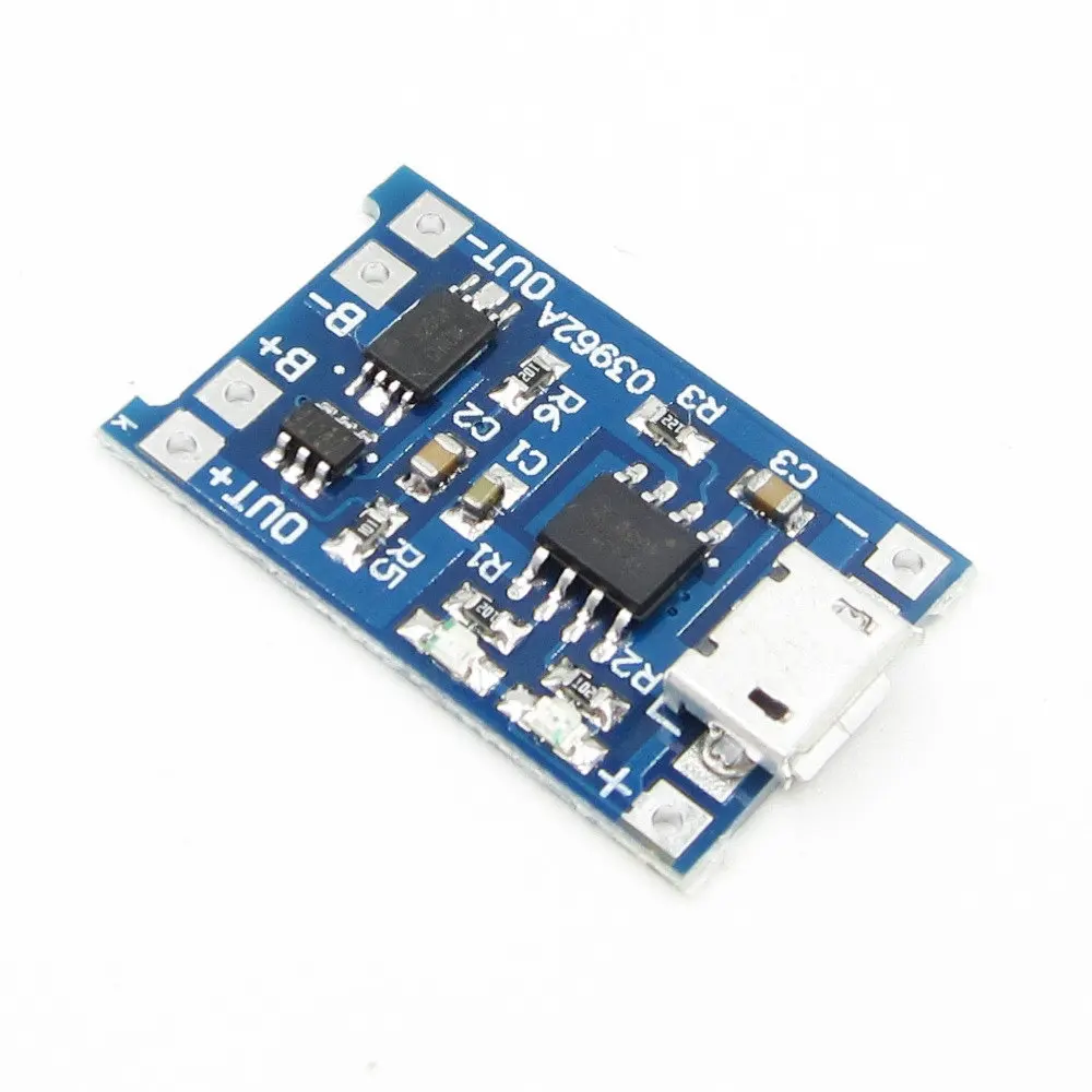 5шт микро USB 5В 1A 18650 TP4056 литий модуль зарядного устройства аккумулятора зарядная