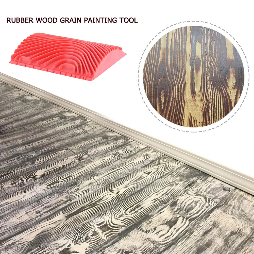 2 шт. резиновые Краски вал цилиндр имитация пробкового дерева щетка стены