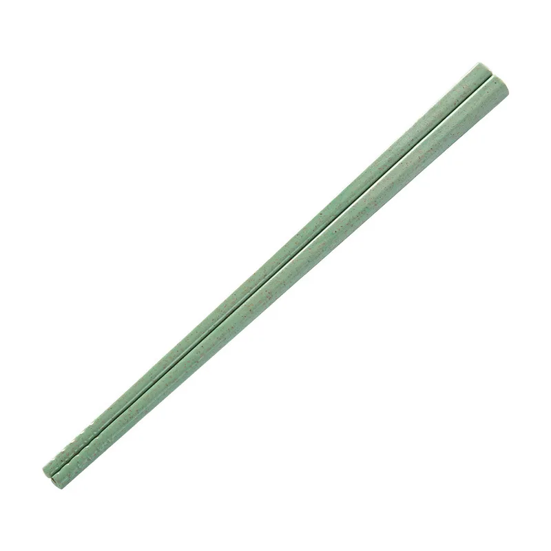 Green 1 пара нескользящих палочек для еды из пшеничной соломы, домашние многоразовые палочки для еды из пшеничной соломы, кухонные инструменты, посуда 18,5 см - Цвет: Green