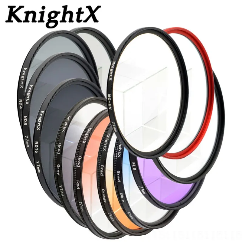 

KnightX ND FLD UV MC Star lens color filter 52mm 58 67 55 77 mm for Nikon Canon EOS 7D 5D 6D 50D 60D 600D d5200 d3300 d3200 T5i