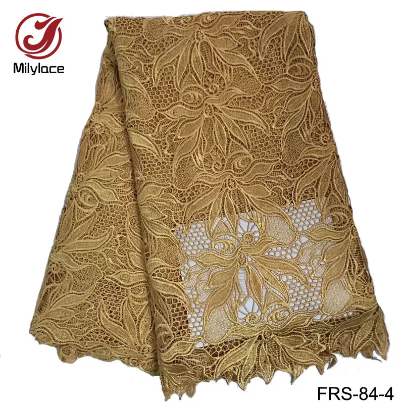 2017 качество гарантировано нигерийское гипюровое кружево Королевский синий шнур