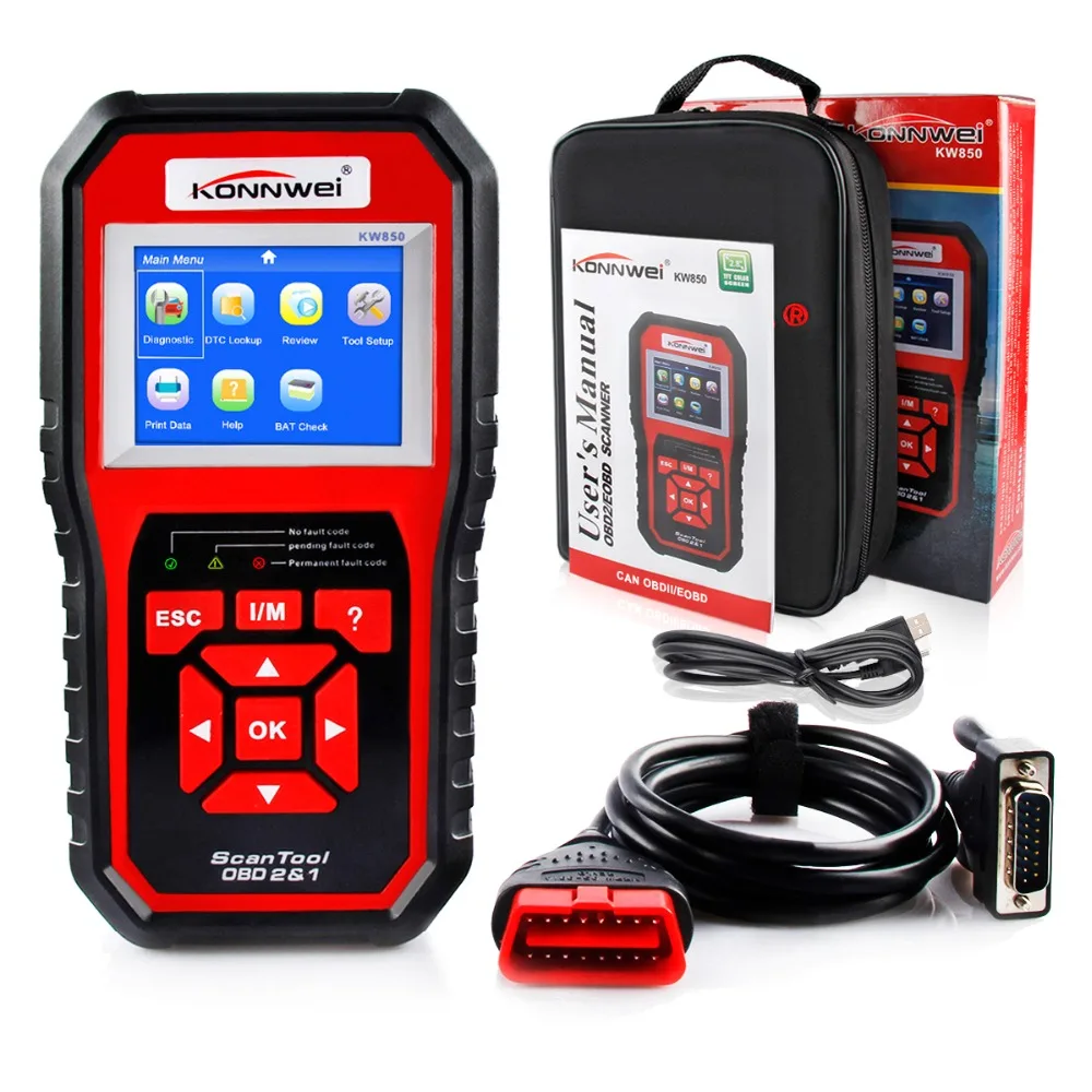 KONNWEI KW850 автомобиля диагностический сканер OBD2 EODB может автоматически один