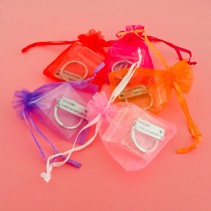 Заказной Брелок с гравировкой на любом языке имя дата предложение брелок для