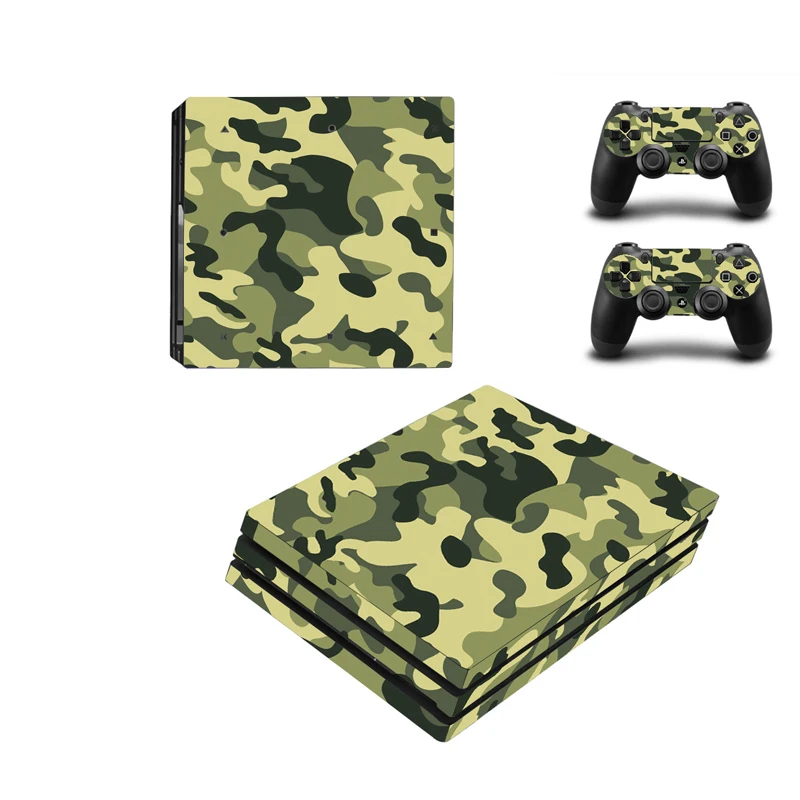 Новая камуфляжная виниловая Защитная пленка для Sony Playstation 4 Pro консоль + 2 шт