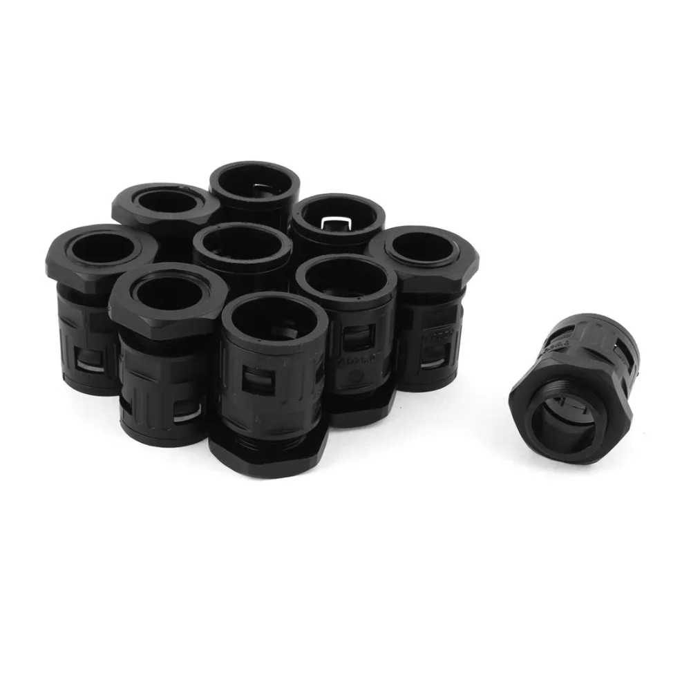 

AD25 Corrugated Conduit 25mm Thread Quick Connector Adapter Pipe Fitting 10Pcs
