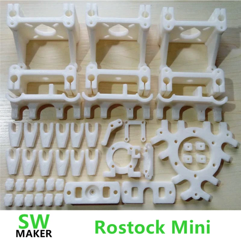 DIY Дельта росток мини 3d принтер пла пластиковые детали Печатный Полный комплект