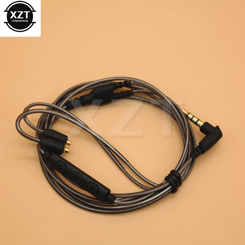 Кабель для Shure SE215 SE425 SE535 SE846 UE900 сменный кабель наушников линейный с микрофоном