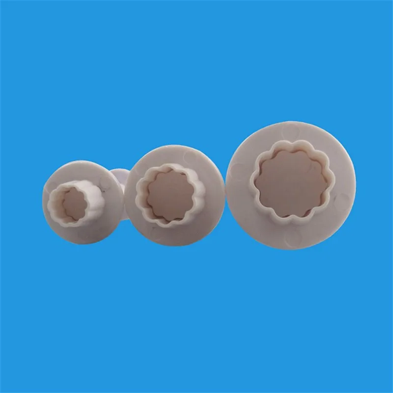 3 шт. цветочный Плунжер для печенья резак помадка жвачка паста капкейк топперы