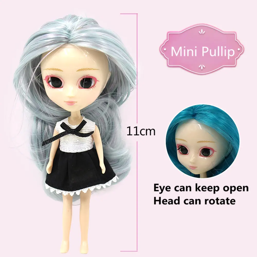 Pullip мини Блит куклы 10 см DIY ню милые длинные волосы|mini blythe|blythe dollmini blythe doll |