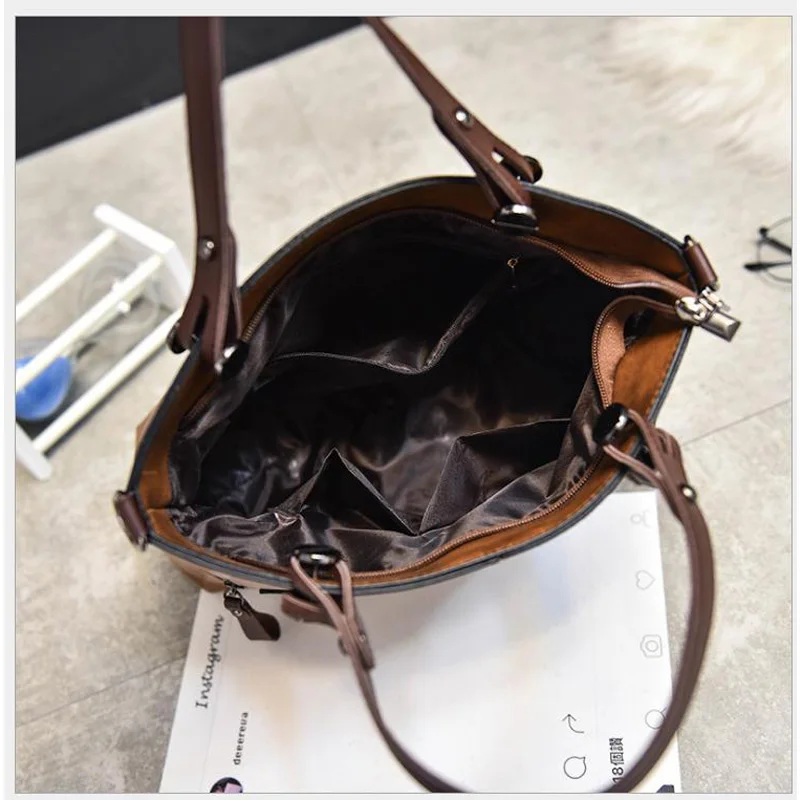 Женская сумка из ПУ кожи с наружными боковыми стеклами | Багаж и сумки