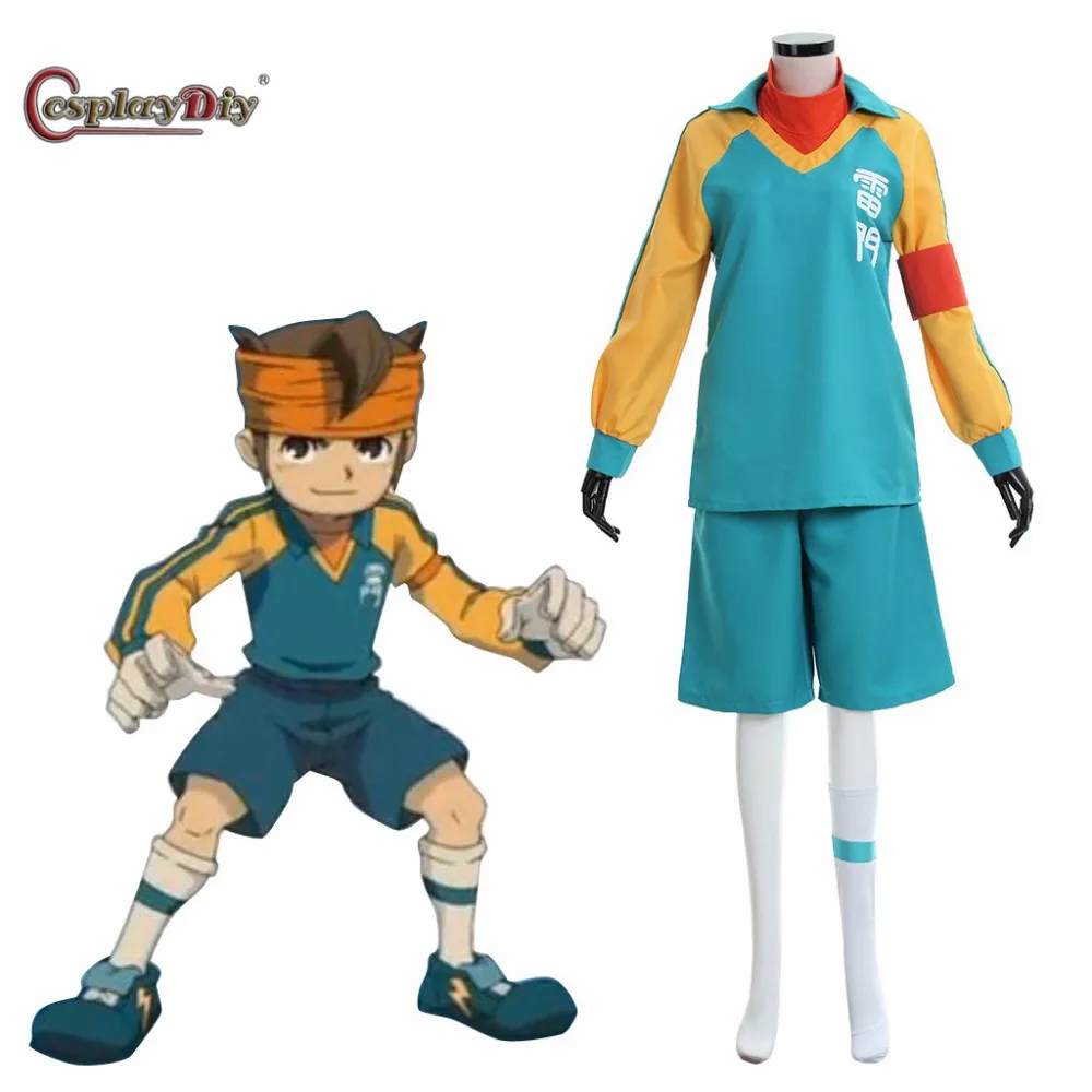 Cosplaydiy Inazuma Eleven Mamoru костюм для косплея командная школьная форма унисекс Одежда
