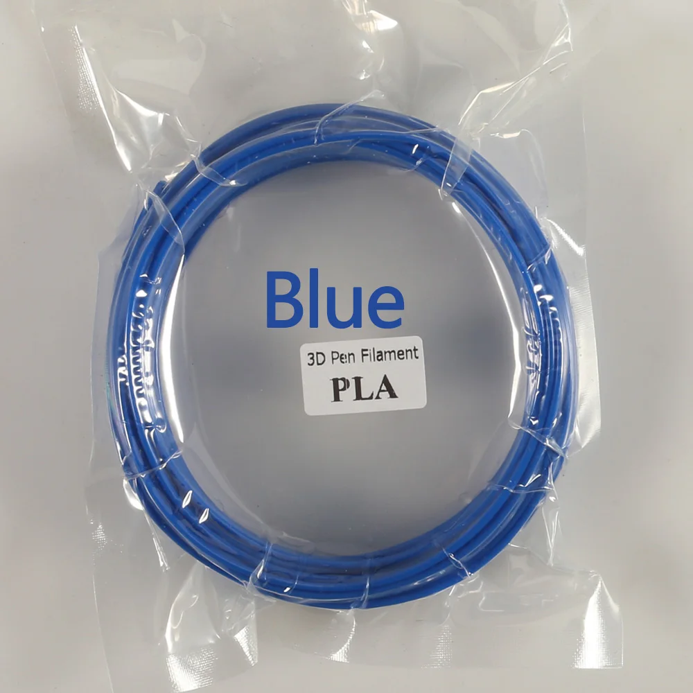 Blue 10 м черный, белый цвет красный PLA 1,75 мм нити печати материалы пластик для 3d принтеры экструдер аксессуары с ручкой красочные Радуга - Цвет: Blue