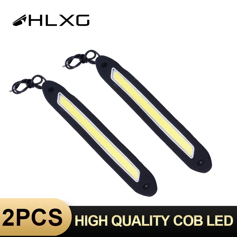 HLXG 2 шт. фара в сборе Гибкая Поворотная COB 32SMD светодиодная дневная ходовая DRL