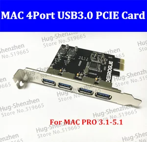 Бесскоростной 4 порта USB 3,0 PCIE PCI Express, адаптер для карты управления, передняя панель для MAC PRO 3,1-5,1OSX 10,8-10.14.5