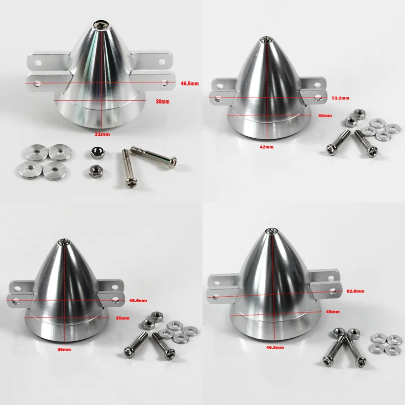 CNC Алюминий сплава Spinner Для складной пропеллер D30 D35 D40 D45 подходит для 2/3/4 мм