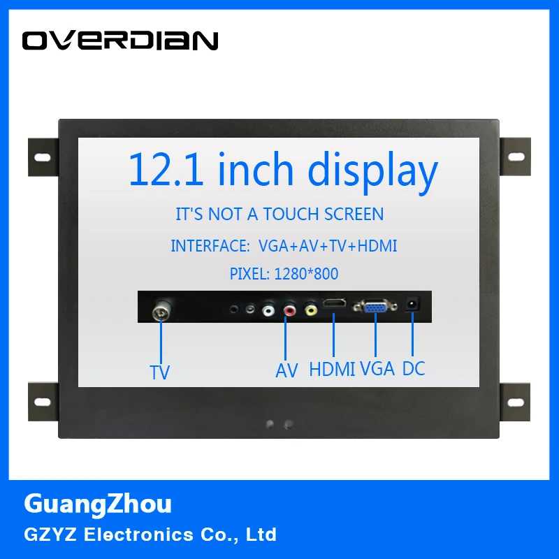 12 1/12 &quotVGA/HDMI/TV/AV Интерфейс металлический корпус с фиксированным ухом установка