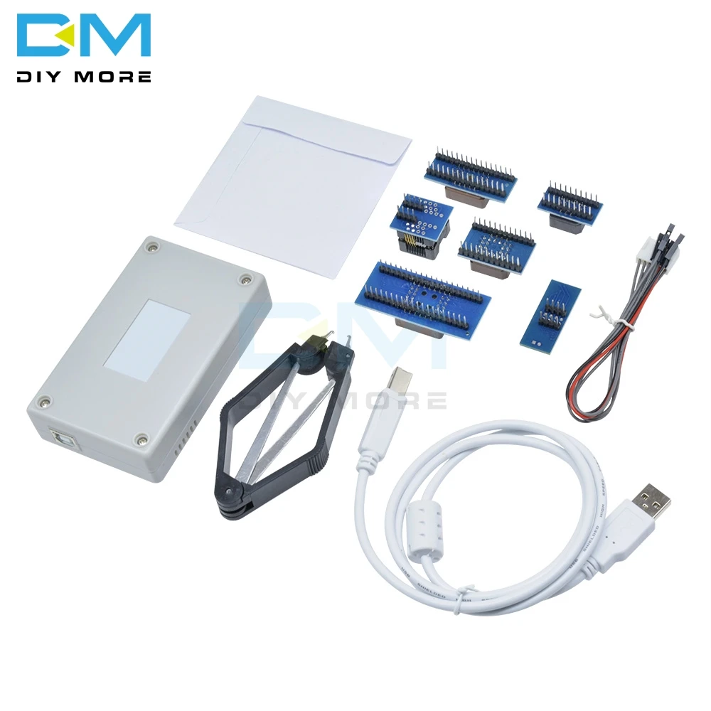 Программатор TL866II Plus USB BIOS EPROM FLASH 6 разъем адаптера Extractor Module 13000 IC Module|Интегральные
