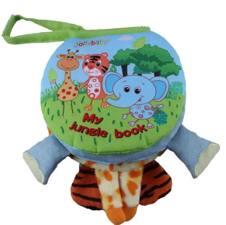 1 шт. jollybaby английская тканевая книга для новорожденных моя ферма Книга джунглей