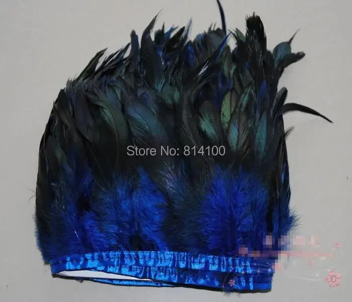 

Модный чехол Royalblue с перьями из хвоста петуха, 10 ярдов/партия, отделка из перьев, ширина 5-6 дюймов