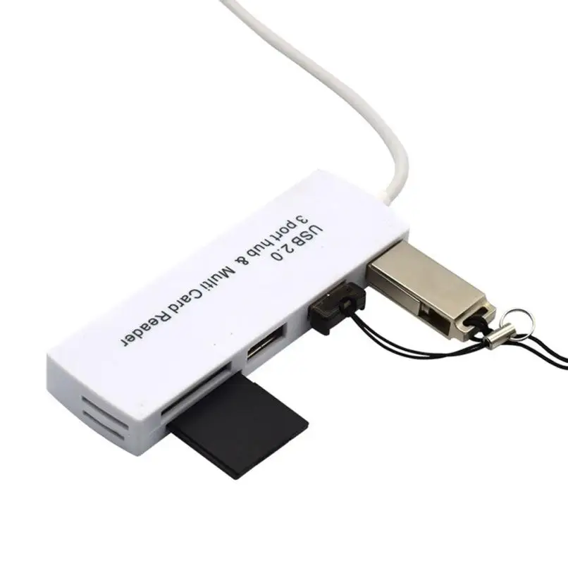 Новый USB 2 0 устройство для чтения карт памяти SD MMC MS Duo Micro M2 адаптер Usb l0803