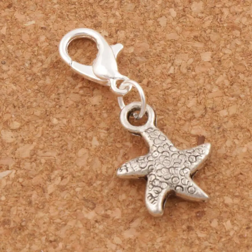 

Lobster Clasps Charm Beads 23PCS Zinc Alloy C123 Dancing Flake Star Starfish Sea Star 12.7x29.5mm Metal Animals Classic