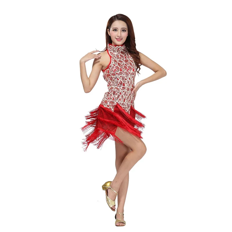 

Sexy Bling Latin Dance Cosplay Pullover Oculos Sequins Ballroom Salsa Samba Rumba Tango Rhythm Dance Dress