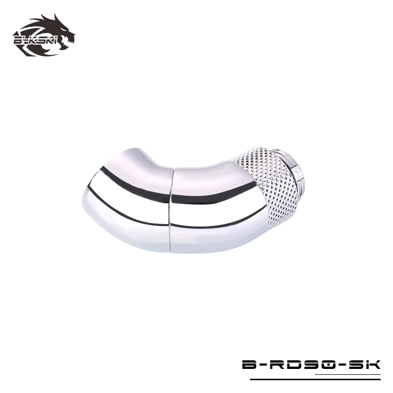 Адаптер для водяного охлаждения BYKSKI G1/4 ''Thread 90 градусов вращающийся на