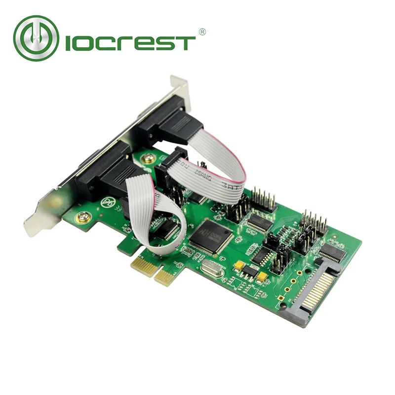Карта контроллера IOCREST 4 DB 9 Serial Rs232 порт s Pcie PCI Express с 1 TTL портом WCH384 чипсет|Платы
