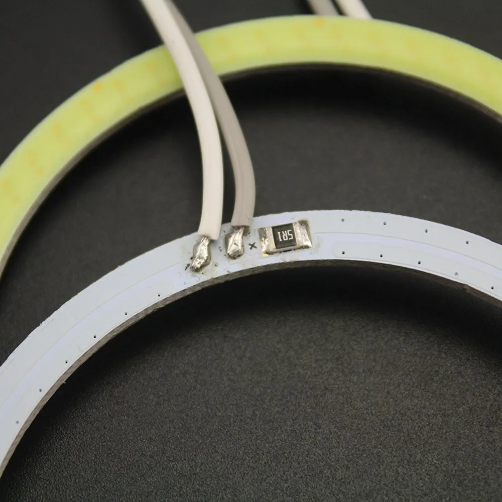 Бесплатная доставка! 2 предмета (1 пара) 100 мм Белый автомобилей Ангел глаз COB