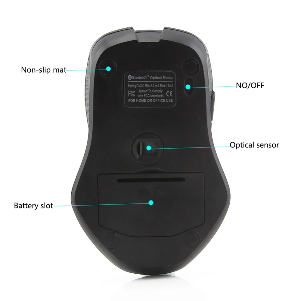 Беспроводная эргономичная Bluetooth мышь 1600DPI 6 кнопок адаптер CSR 4 0|computer maus|3.0 mousewireless